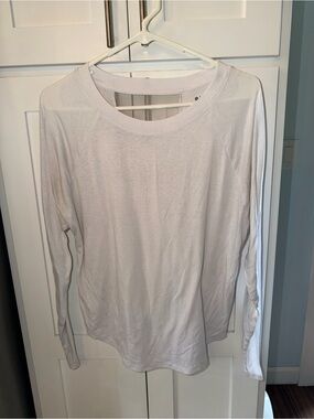 Athleta White Long Sleeve Women’s Top
